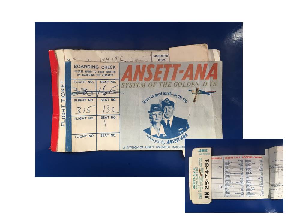 (image for) AVAILED TICKET: "Ansett-ANA" - Click Image to Close